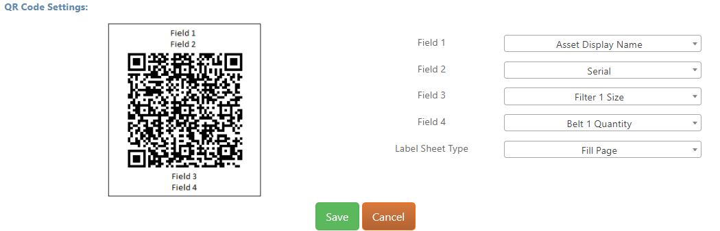 Generating QR codes for Assets – ML Work Orders