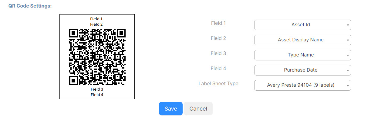 Generating QR codes for Assets – ML Work Orders