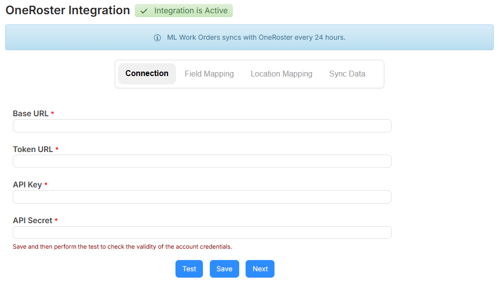 OneRoster Student Information System Integration – ML Work Orders