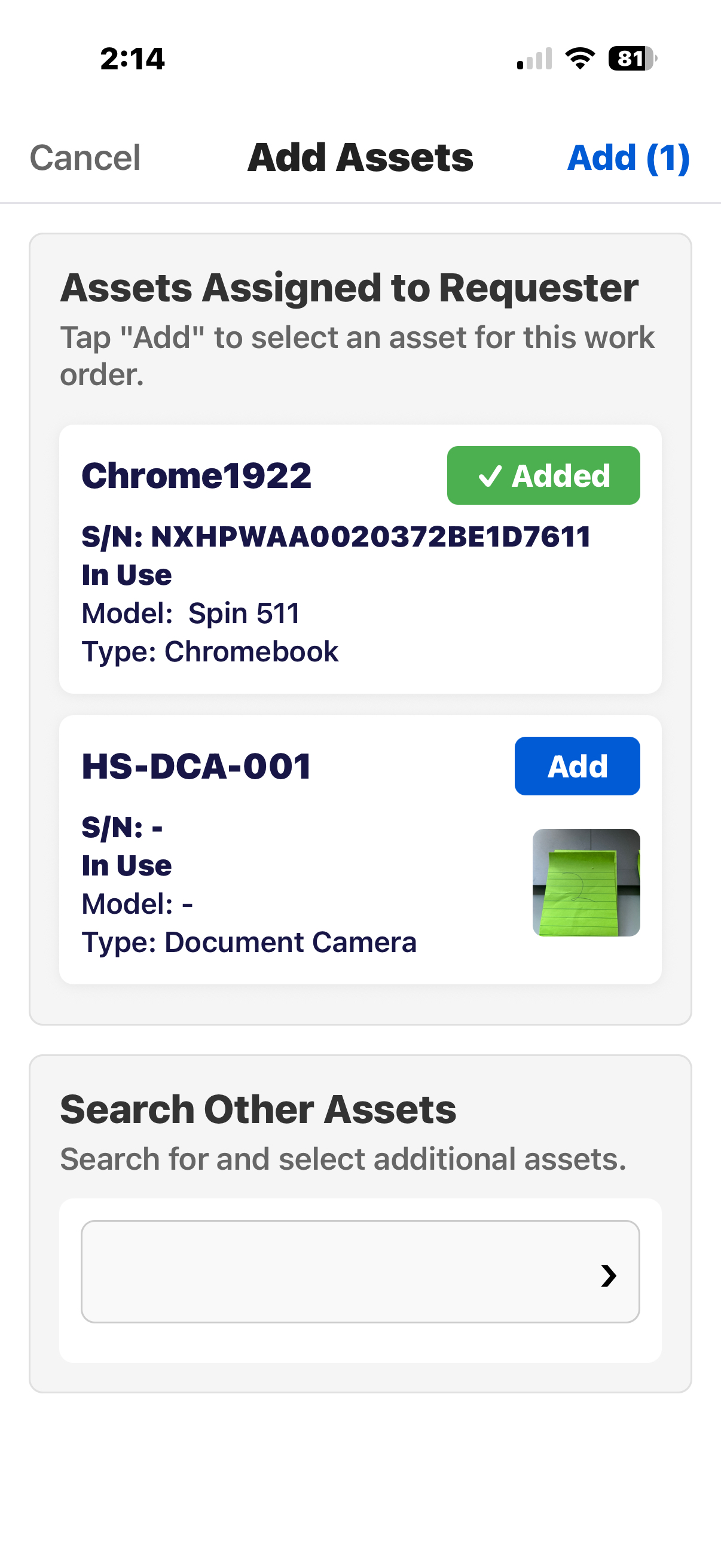 Add Assets