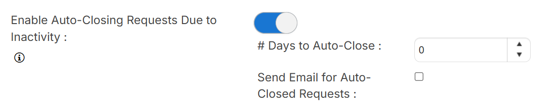 Auto-close toggle options.